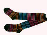 Children Colourful Stripe Stockings (Z-73004)