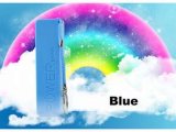 Portable 2600mAh Power Bank 18650 External Backup Battery Charger /Blue