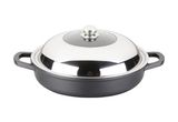 Die-Cast Aluminum Non-Stick Shallow Stock Pot