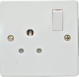 European Switched Socket / Round-Pin Socket