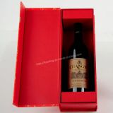 Red Special Paper Wine Box with Gold Foil