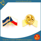 Durable Hard Enamel Flag Badge with Gold Plating