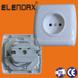 European Style Flush Mounting 2 Pin Wall Socket Outlet (F3009)
