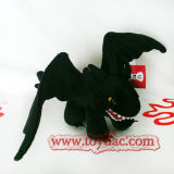 Plush Black Dragon Toy
