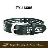 Diamond Studded Leather Dog Collar (ZY-16605)