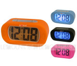 Silicon Digtal LCD Desk Clock with Alarm and Snooze Functions (LC978)