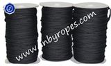 3 Strand Solid Black Braided Polyester Rope/ Cord Strength for Sale