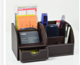 Wholesale Office & School Supplies Desk Organizer Cardboard Leather Pen Holder