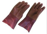 Latex Guantlet Zizag Cuff Glove-5228