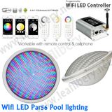 PAR56 Swimming Pool Light Replacement LED Bulblight 12V RGB with WiFi Remote Controller.