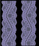 Purple Sexy Trimming Lace for Lady's Lingerie