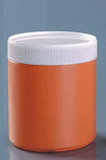 Plastic Jar to Pack Powder Pink Color PE Material