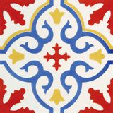 Red Spanish Style Glazed Porcelain Tile20*20cm