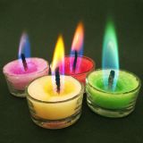 Colorful Flame Tea Light Candle