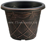 Antique Copper Flower Pot (KD7205S)