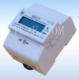 Single Phase Din Rail Watt Hour Power Meter With Pass Through(LCD)