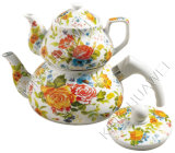 Enamel And Porcelain Teapot (HWT90067N)