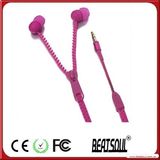 Zipper Stereo Earbuds Earphone for MP3