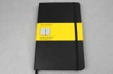 Grid Page Woodfree Paper Notebooks with Leather Cover Elastic Band