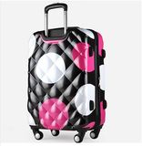 PC Luggage Fashion 4 Wheels Geometric Design Trolley