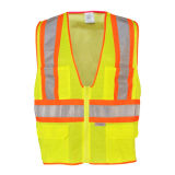 Fluorescent Polyester Mesh Safety Vest (VL-S127)