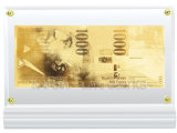 Gold Banknote (two sided) - Switzerland 1000 (JKD-GB-04A)