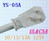 Power Cord Plug for U. S. & Canada (YS-05A)