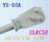 Power Cord Plug for U. S. & Canada (YS-05A)