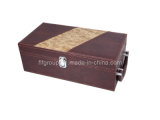 2014 New Design Hot Selling Red Leather Wine Box (FG8010)