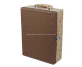 up-Market Handmade Stock PU Leather Wine Box (FG8030)