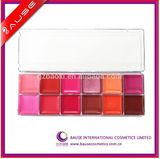 12 Color Lipgloss Palette Cosmetics with Cover