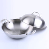 18/10 Stainless Steel Cookware Chinese Wok Cooking Frying Pan (QW-WO32-8)