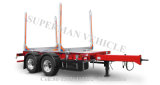 Two Axle Flatbed Drawbar Full Dolly Trailer with Pol