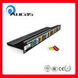 Brand-Rex 24 Port Coloured Insert Snap-in Jack Patch Panel