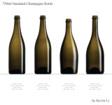 25oz Round Champagne Wine Bottle (12081A)