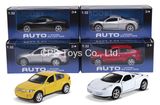 1: 32 Die Cast Car, Metal Car, with Light and Sound, Door Open, Pull Back Function--