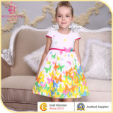 Butterfly Pattern Girl Dress, Fashion Clothing Baby Cotton Wear