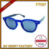 F7097 Small Frame Shape Sun Eyewear with Velvet Cover on Front Frame Made in Wenzhou