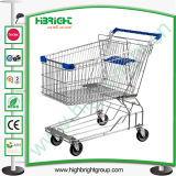 Zinc Galvanized Shopping Trolley Cart for Mall