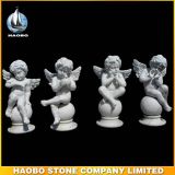 Stone Hand Crafted Cherub Carving Memorial Accessories
