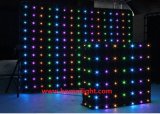 2m * 2m P18 30 Programs LED Backdrop Curtain with Vision Effects for Festival/ Wedding, Fireproof LED Video Cloth
