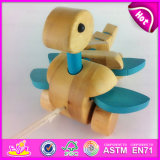 Walk-a-Long Dinasour Push&Pull Wooden Toy for Kids W05b101
