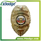 Custom Metal Police Name School Button Military Pin Badge