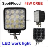 48W Square LED Work Light for 4X4 Rtuck Offroad