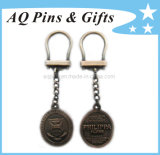 3D Logo Key Chains in Copper Plating