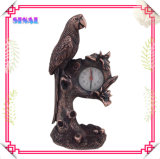 Resin Antique Table Quartz Clock with Eagle Figurine Gifts