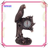 Resin Antique Table Quartz Clock with Eagle Figurine Gifts