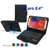 Black Removable Bluetooth Keyboard Leather Case for Samsung Galaxy Tab PRO 8.4