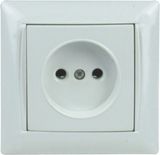 1gang European Without Earth Socket