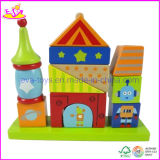Wooden Educational Stacking Blocks Toy (W13D048)